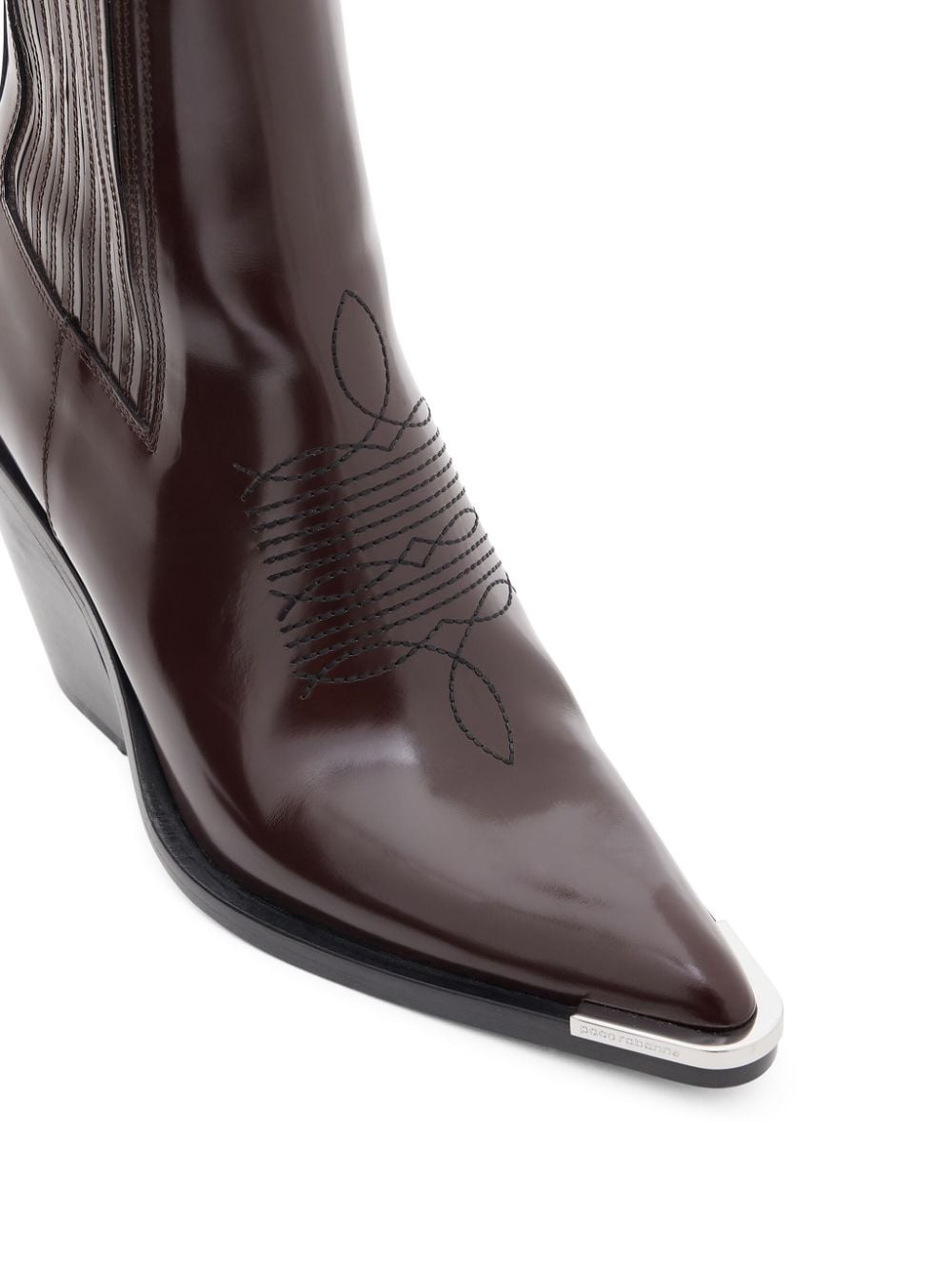 Crimson 100mm leather Chelsea boots - 2
