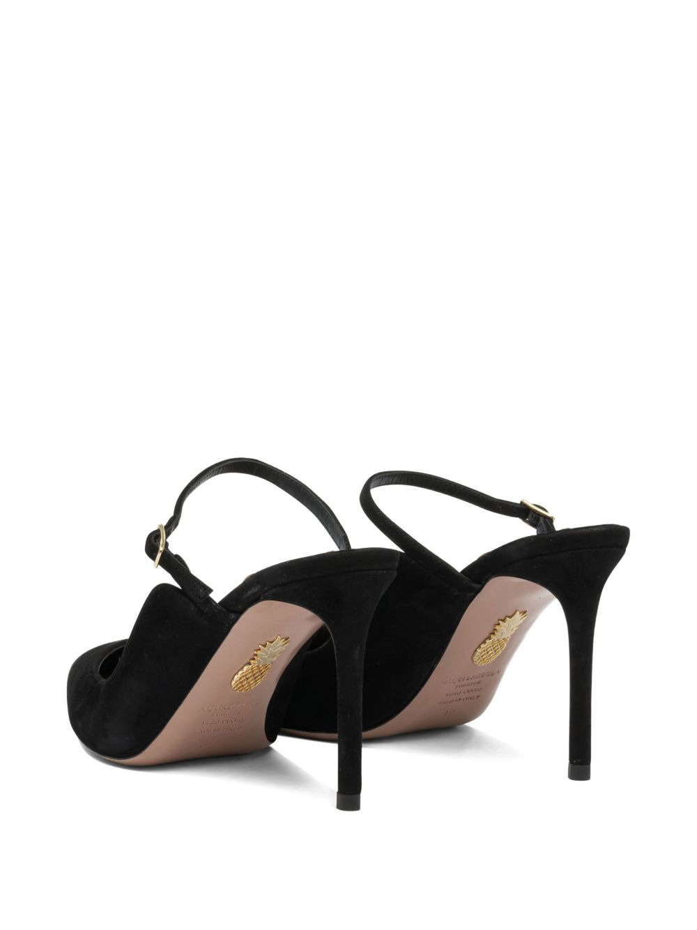 ankle-strap suede pumps - 3