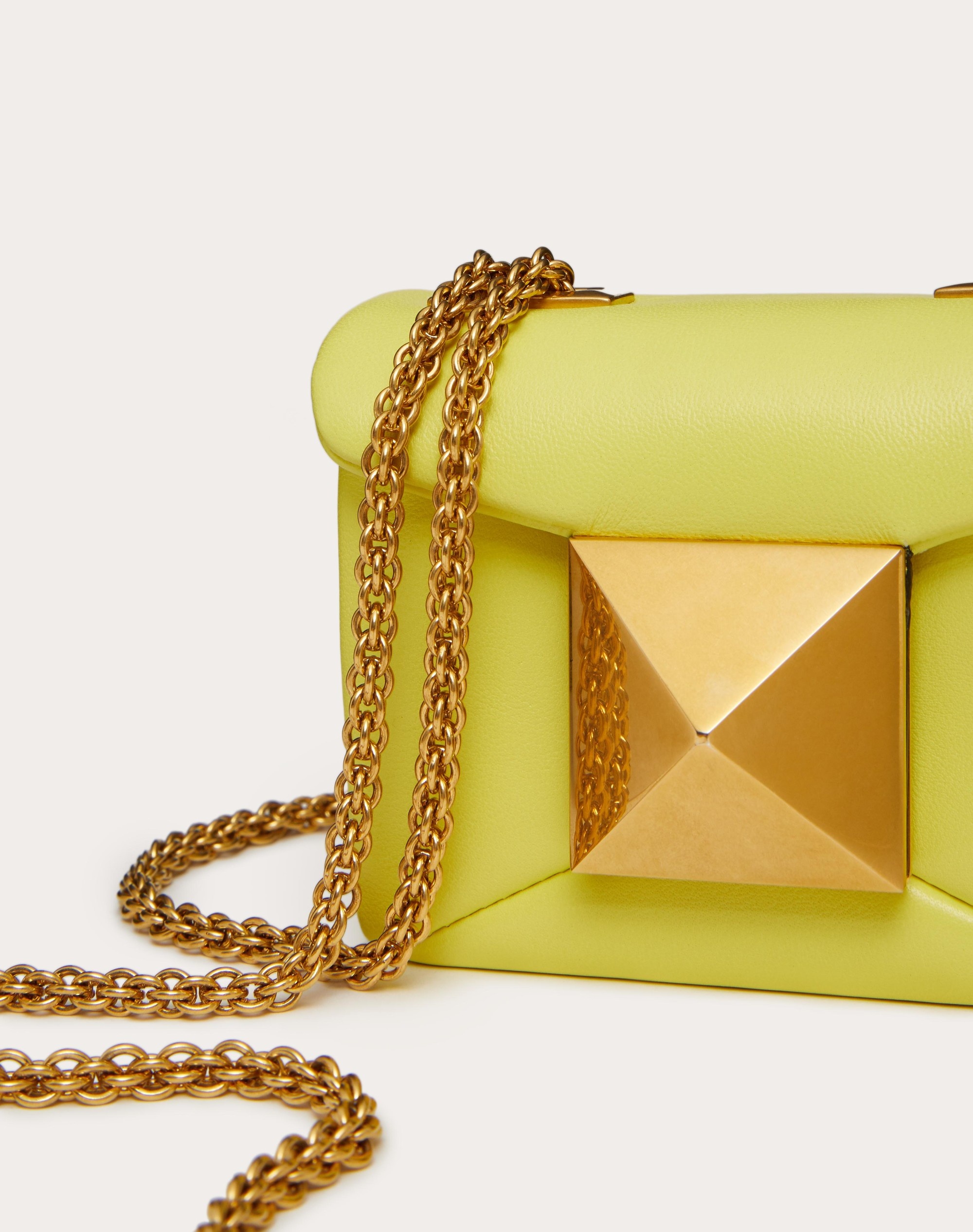 ONE STUD NAPPA MICRO BAG WITH CHAIN - 2
