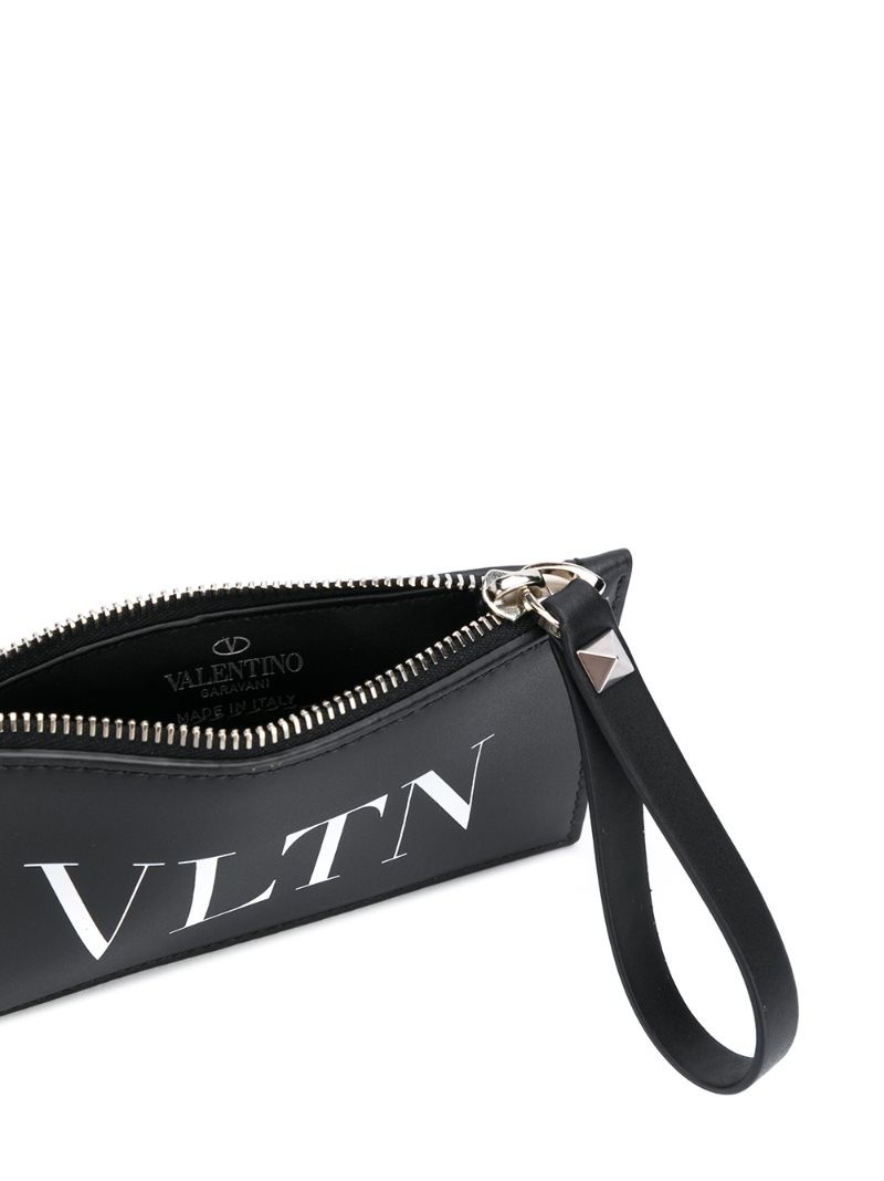 VLTN logo-print zipped cardholder - 3