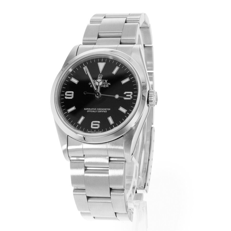 Pre-owned Rolex Explorer Automatic Chronometer Black Dial Men's Watch 14270 BKSO - 5