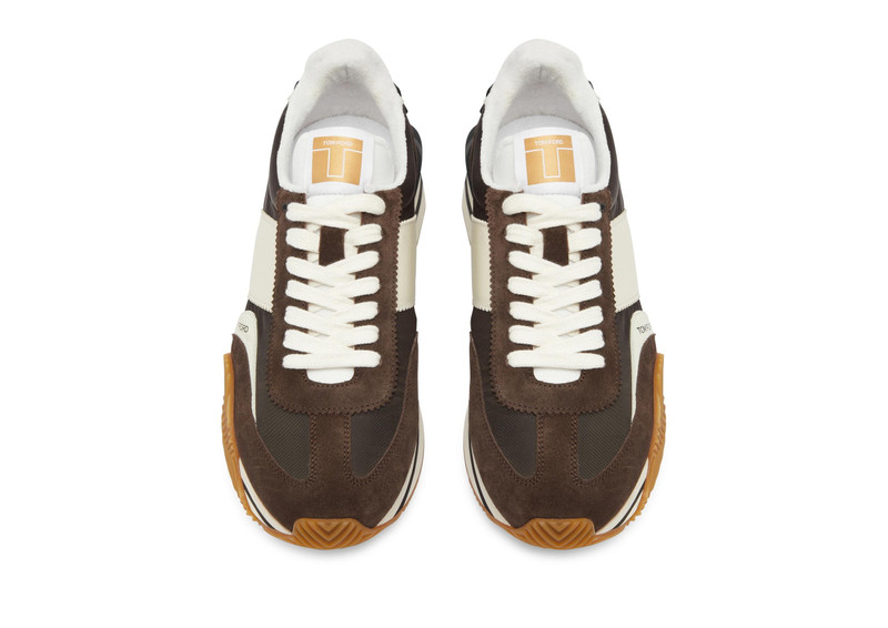 TOM FORD SUEDE TECHNICAL FABRIC JAMES SNEAKER outlook