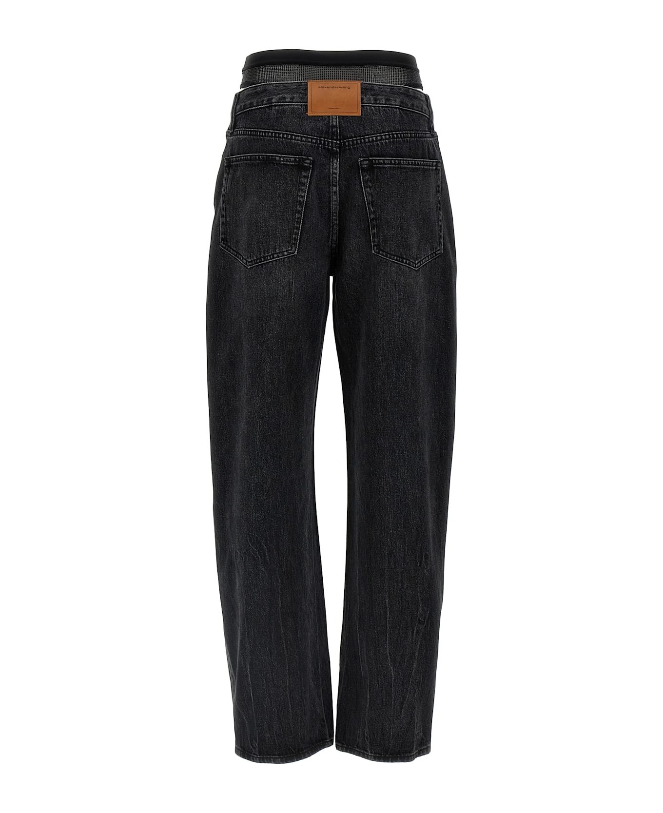 'slit Hem Prestyle Hotfix Mesh Undie' Jeans - 2