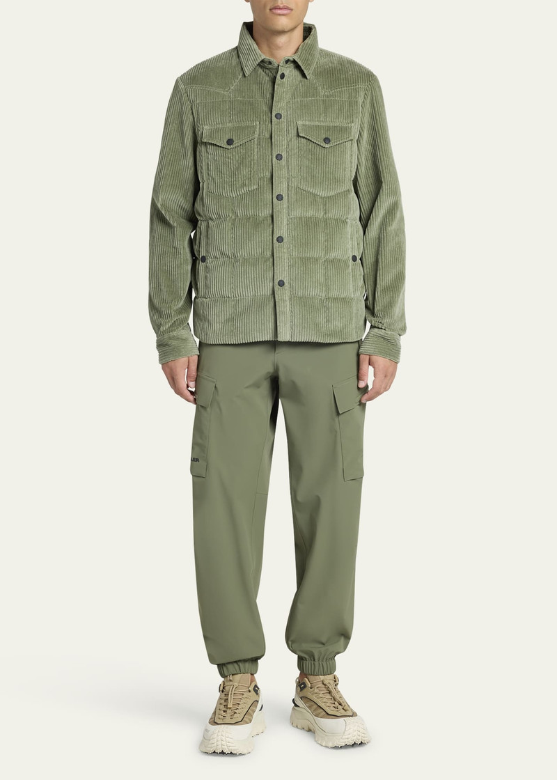 Moncler Grenoble Men's Gelt Down Corduroy Overshirt outlook