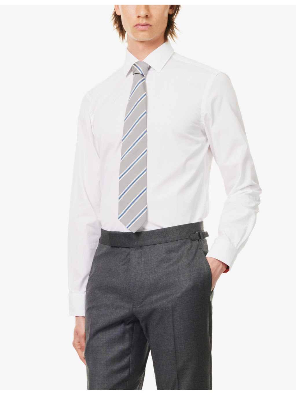 Darted slim-fit cotton shirt - 3