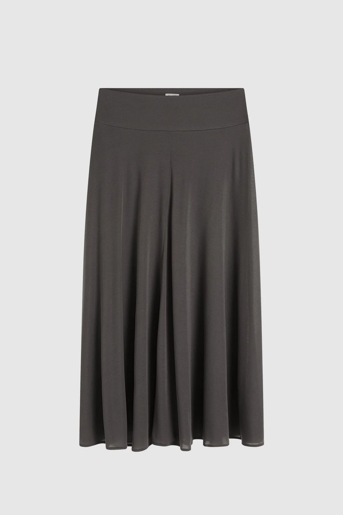 Fluid Jersey Skirt - Soot - 1