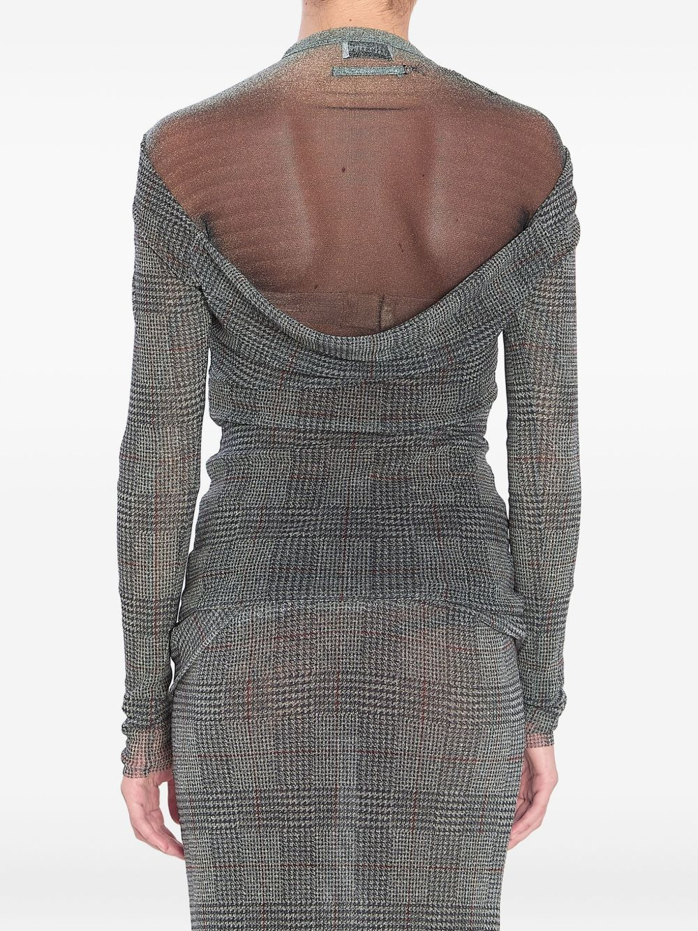 checked mesh top - 5