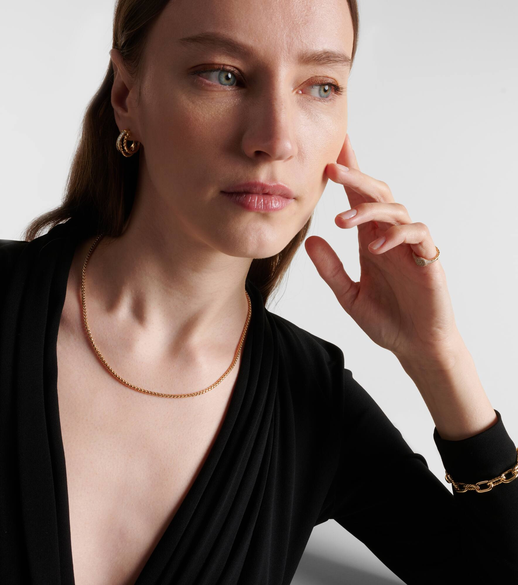 18kt gold chain necklace - 2