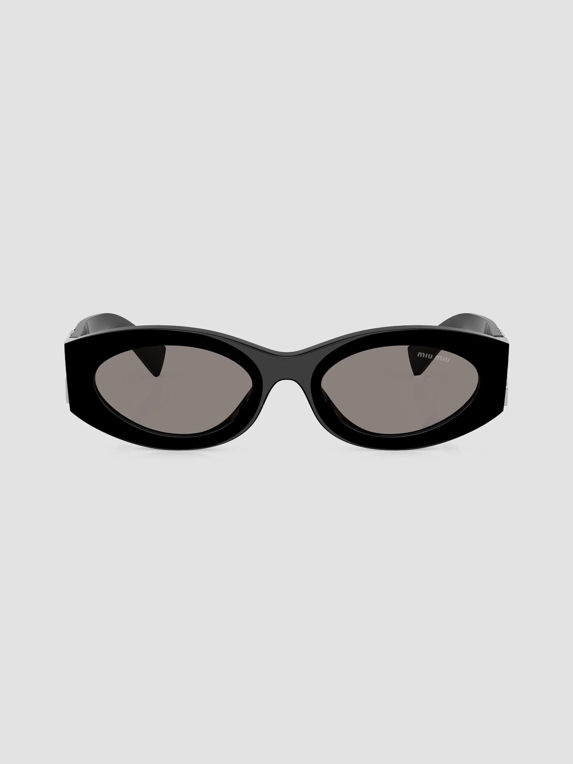 Women's 54MM Oval Sunglasses - Dark Black - 1