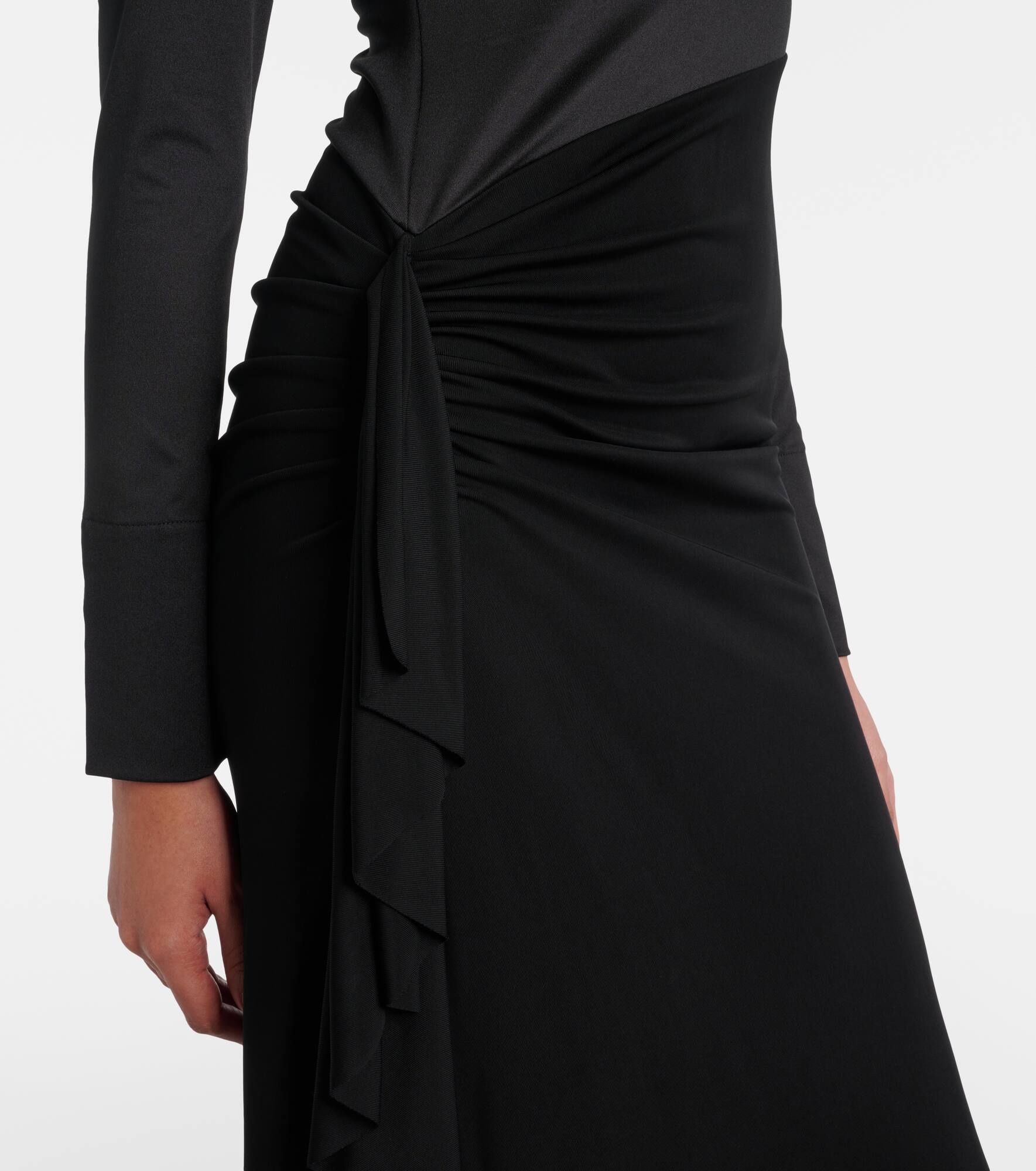 Gathered jersey gown - 5