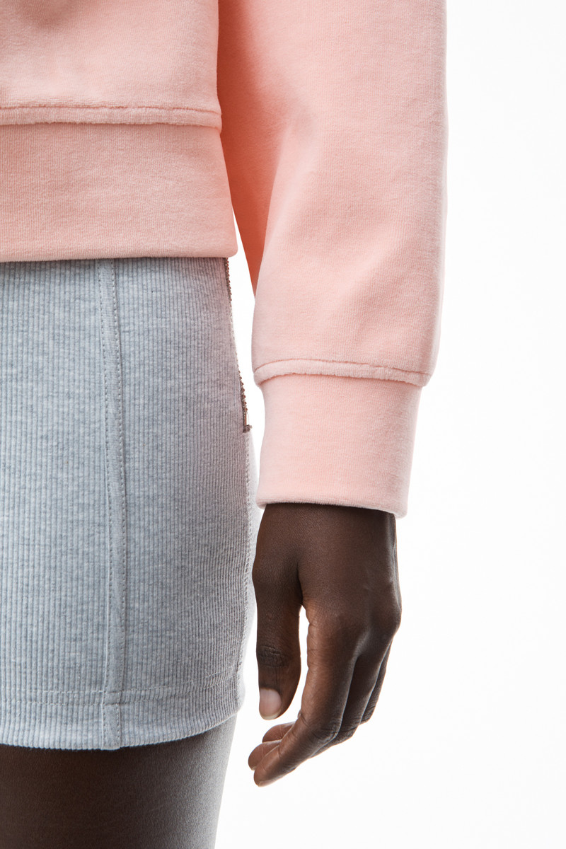 CRYSTAL LOGO PULLOVER IN SOFT VELOUR 5