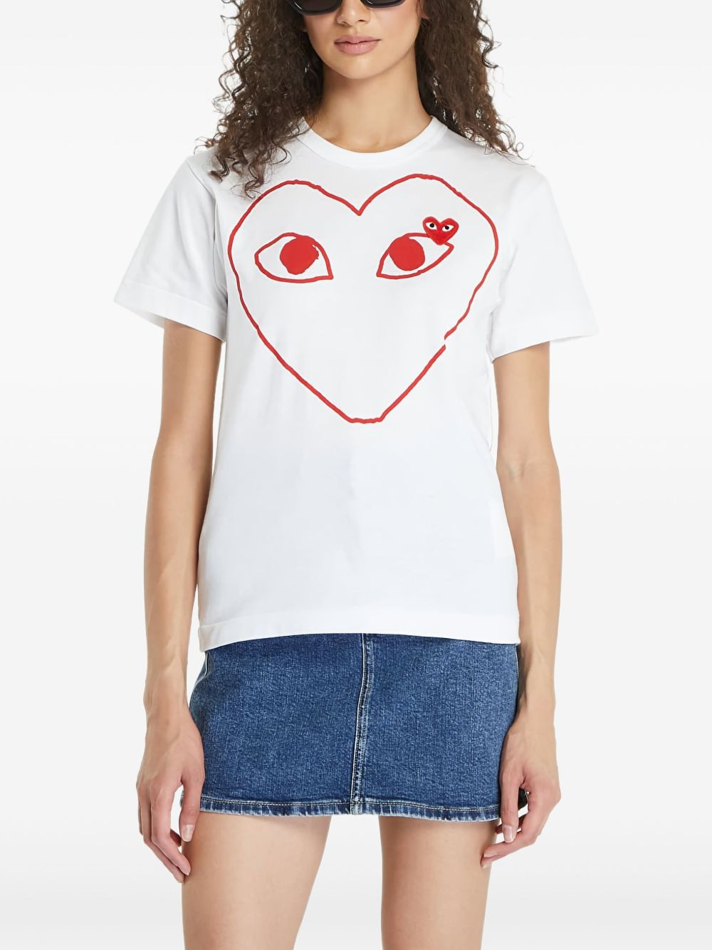 Heart-print T-shirt - 4