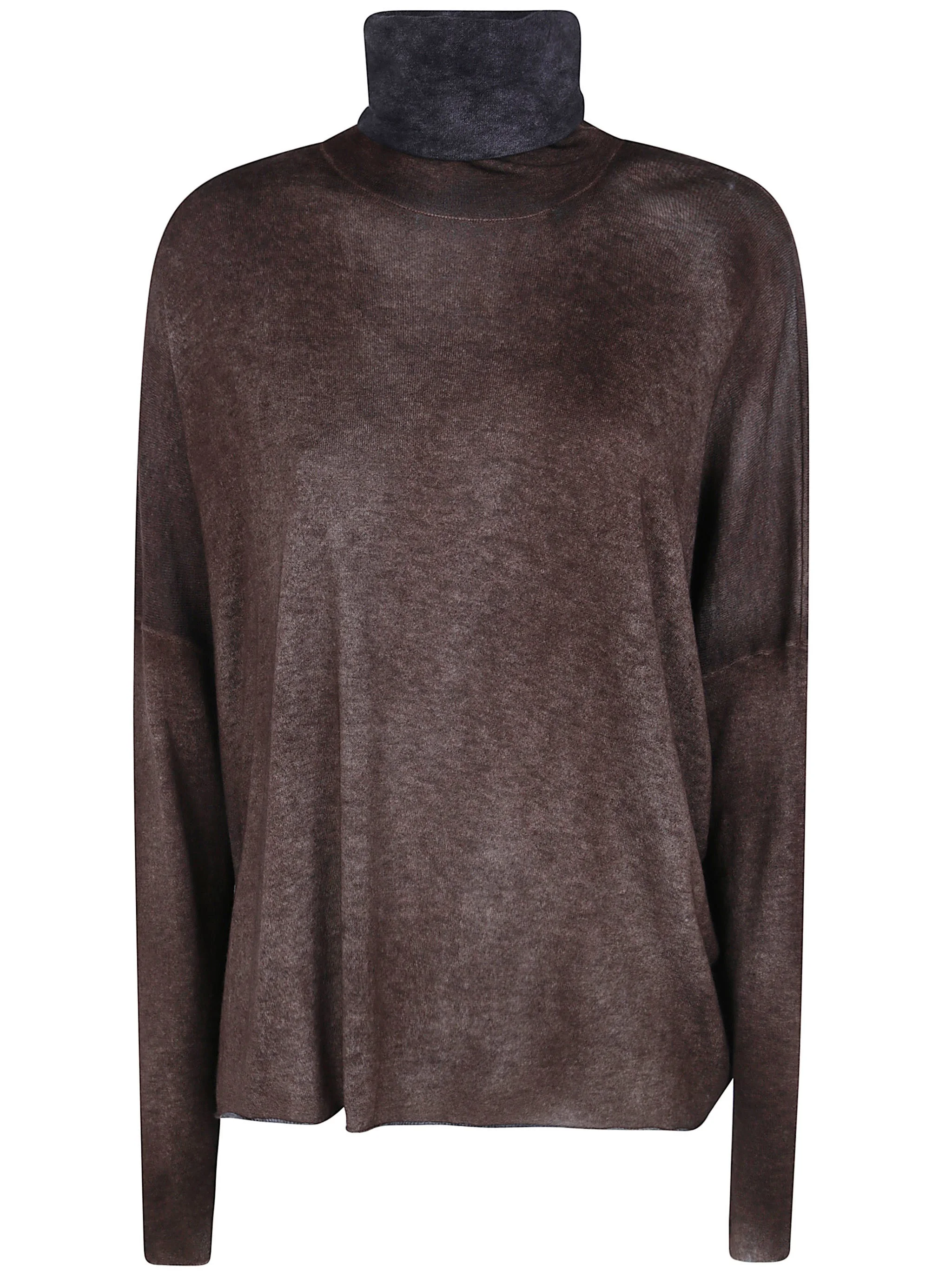 Sweater High Neck "Hand Painted Ultralight Cashmere Wool" - 1