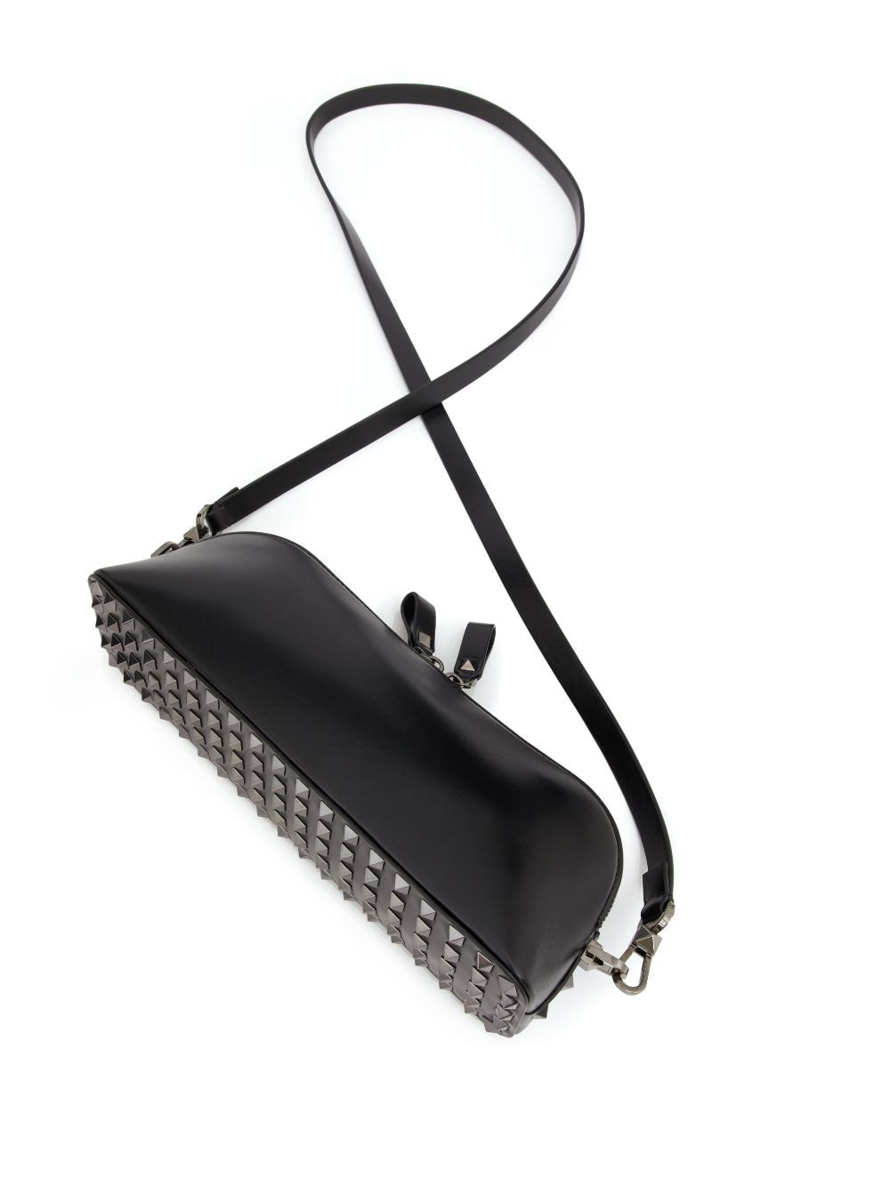 Rockstud leather clutch bag - 5