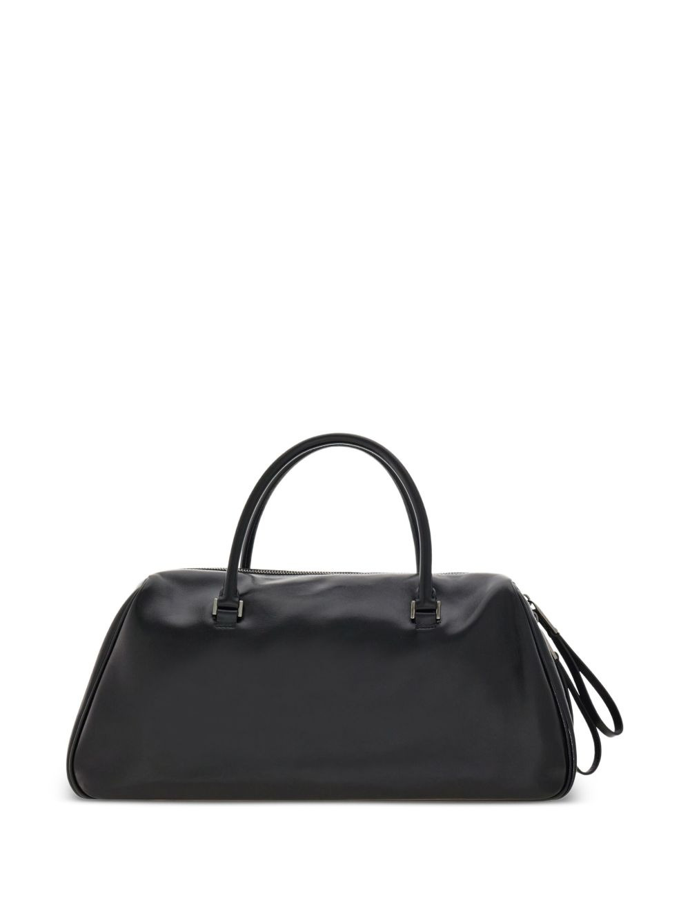 medium leather flap-pockets tote bag - 2