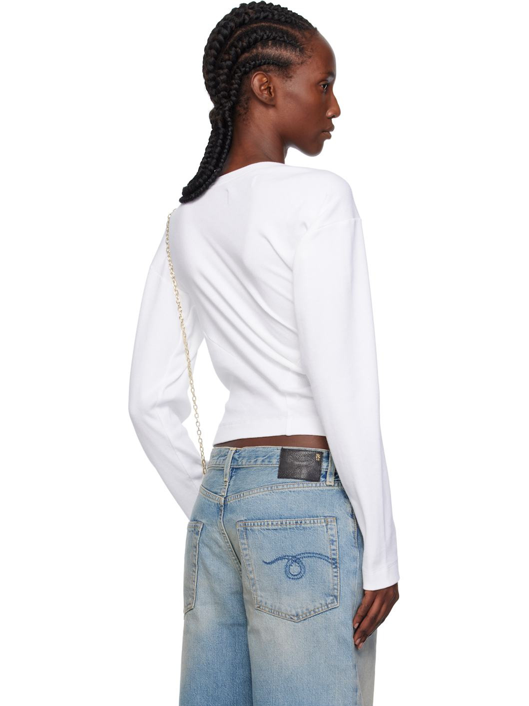 White LS Hebo T-shirt - 3