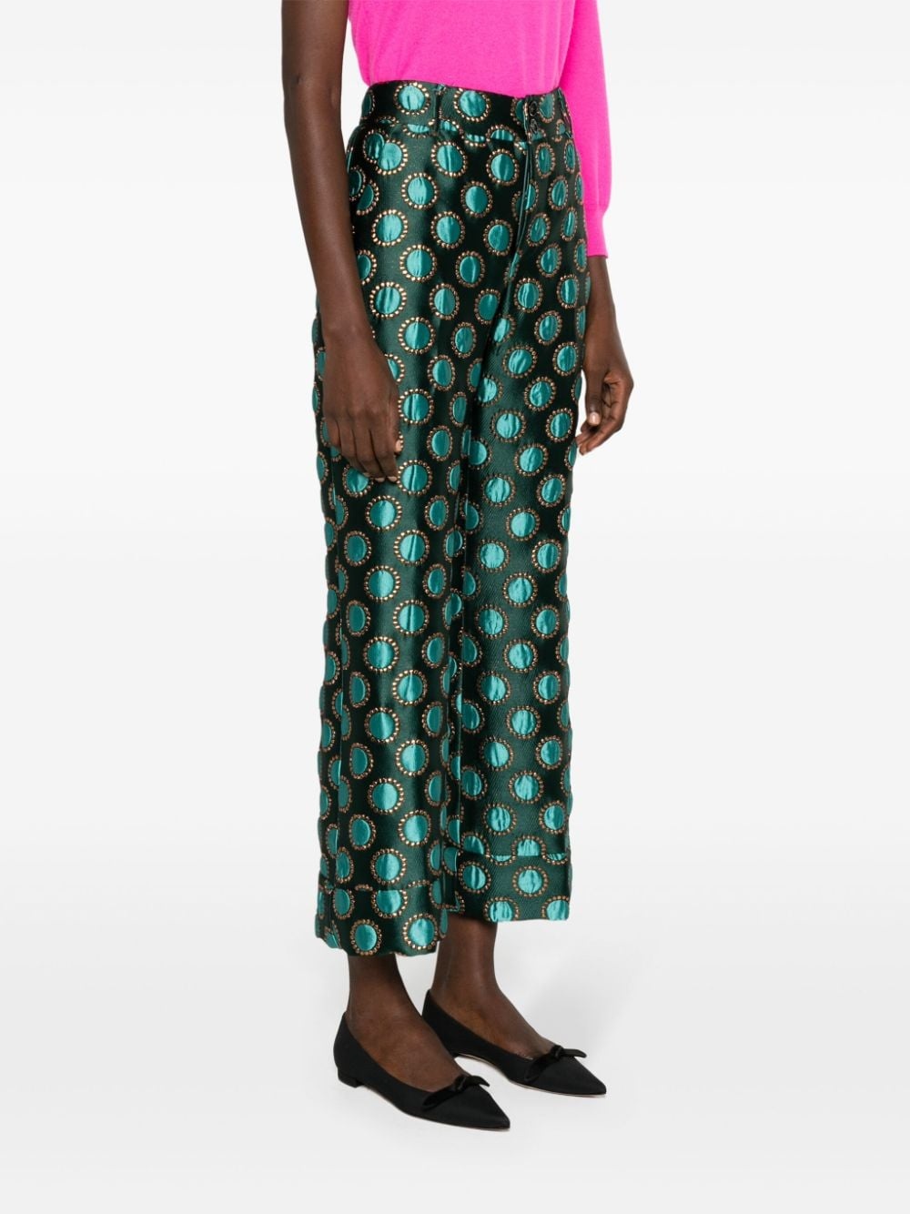 Hendrix graphic-print cropped trousers - 3
