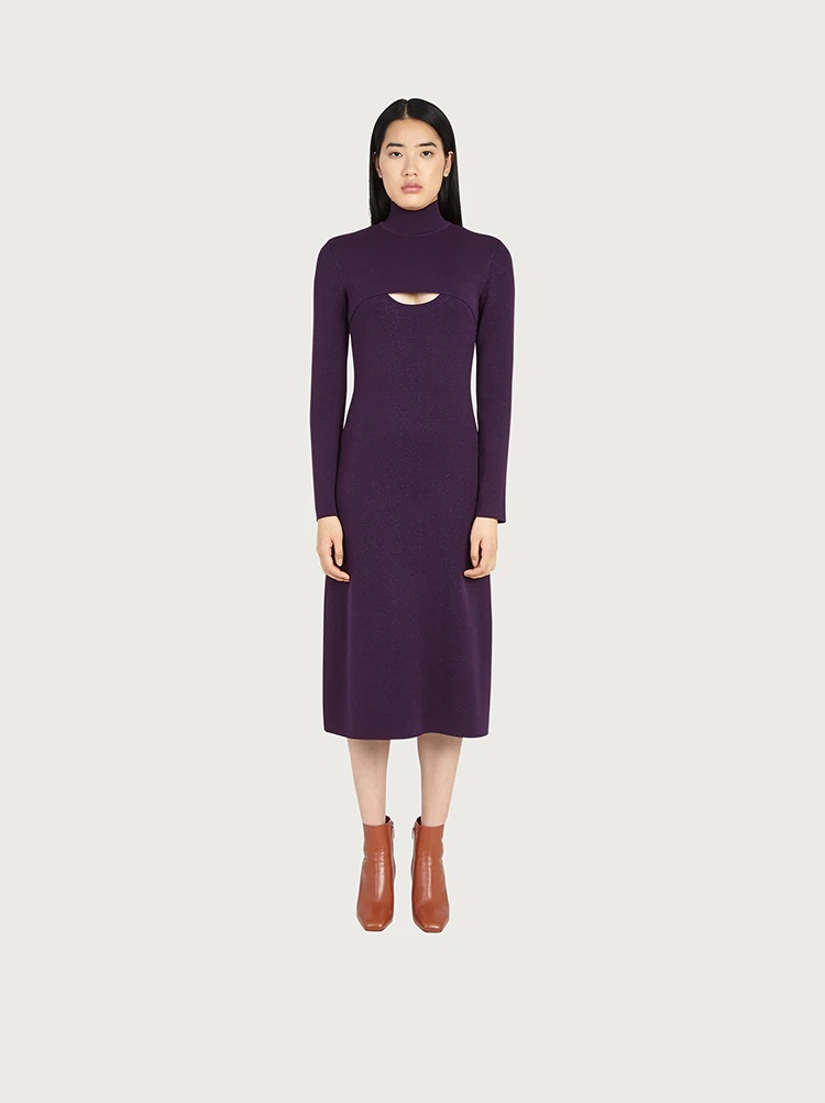 WOOL AND LUREX DRESS - 2