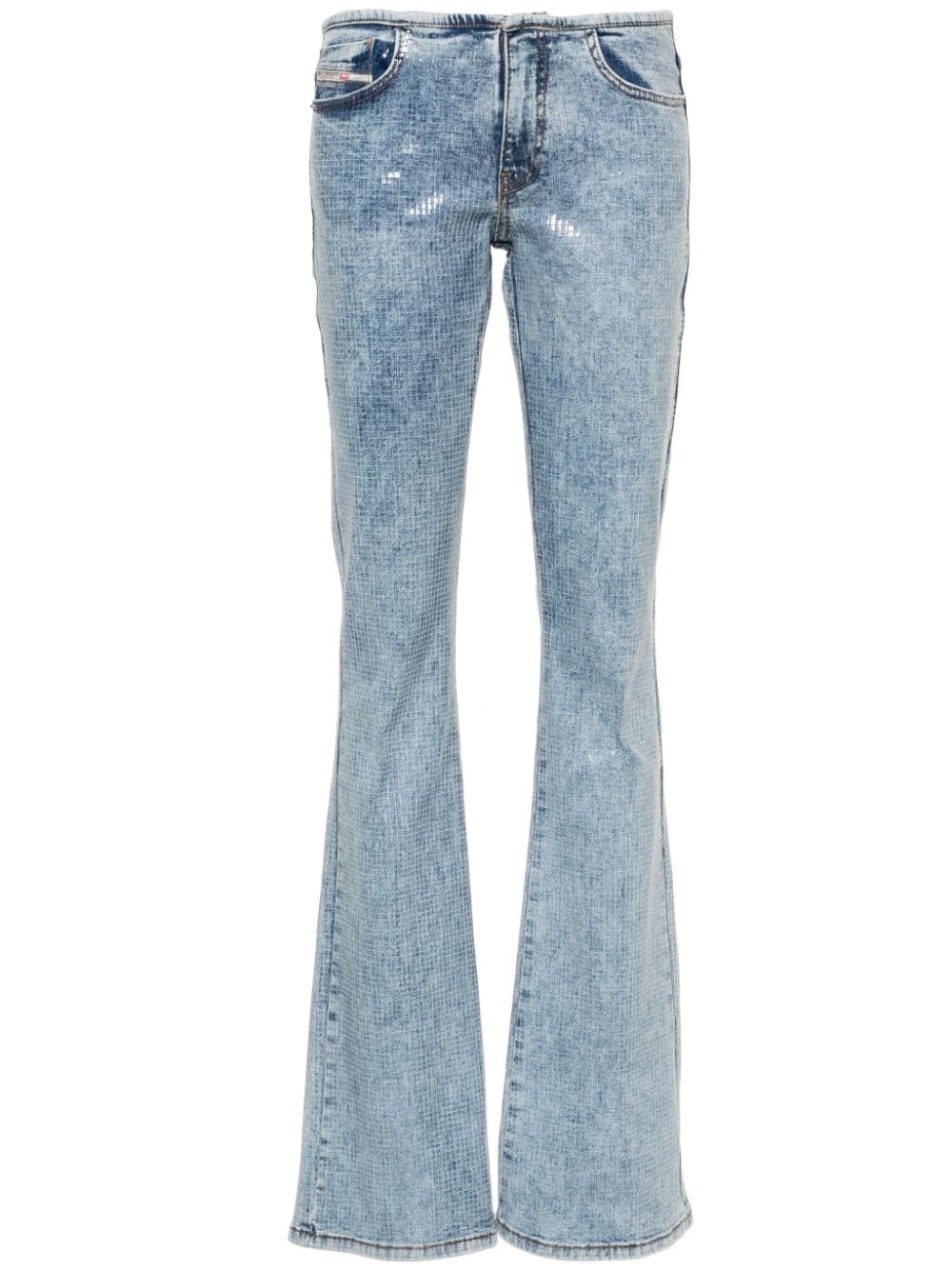 mid-rise flared jeans - 1
