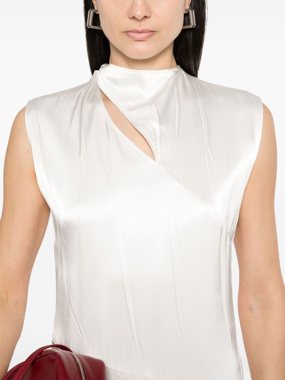 satin midi dress - 5