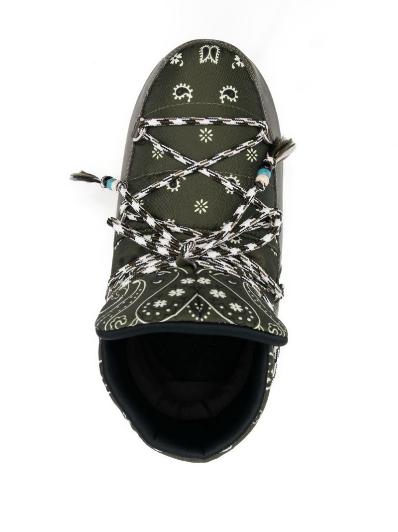 x Moon Boot bandana-print boots - 4