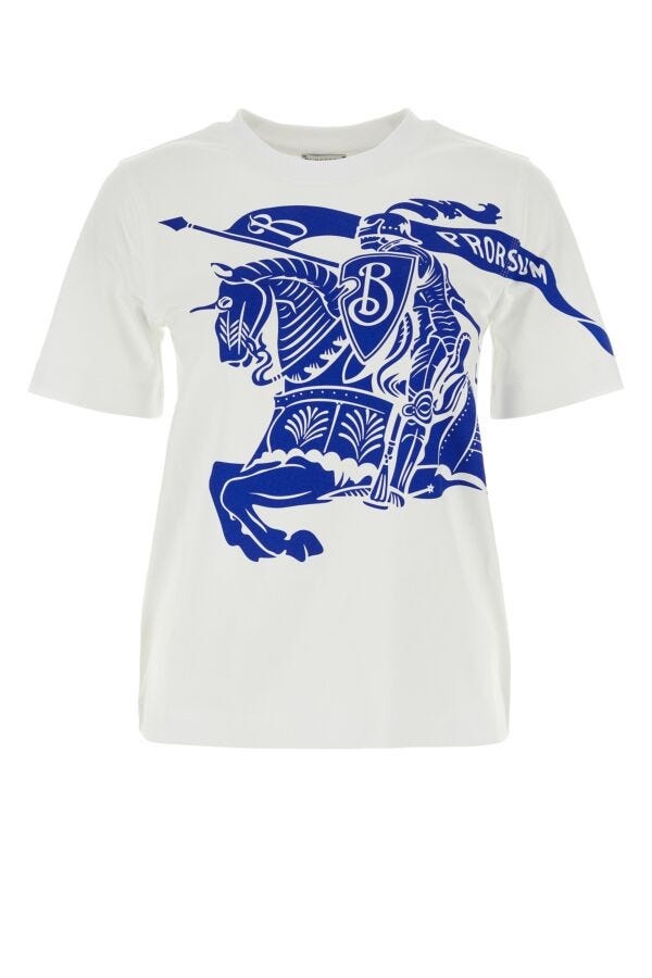Burberry Burberry Women White Cotton T-Shirt | luosophy