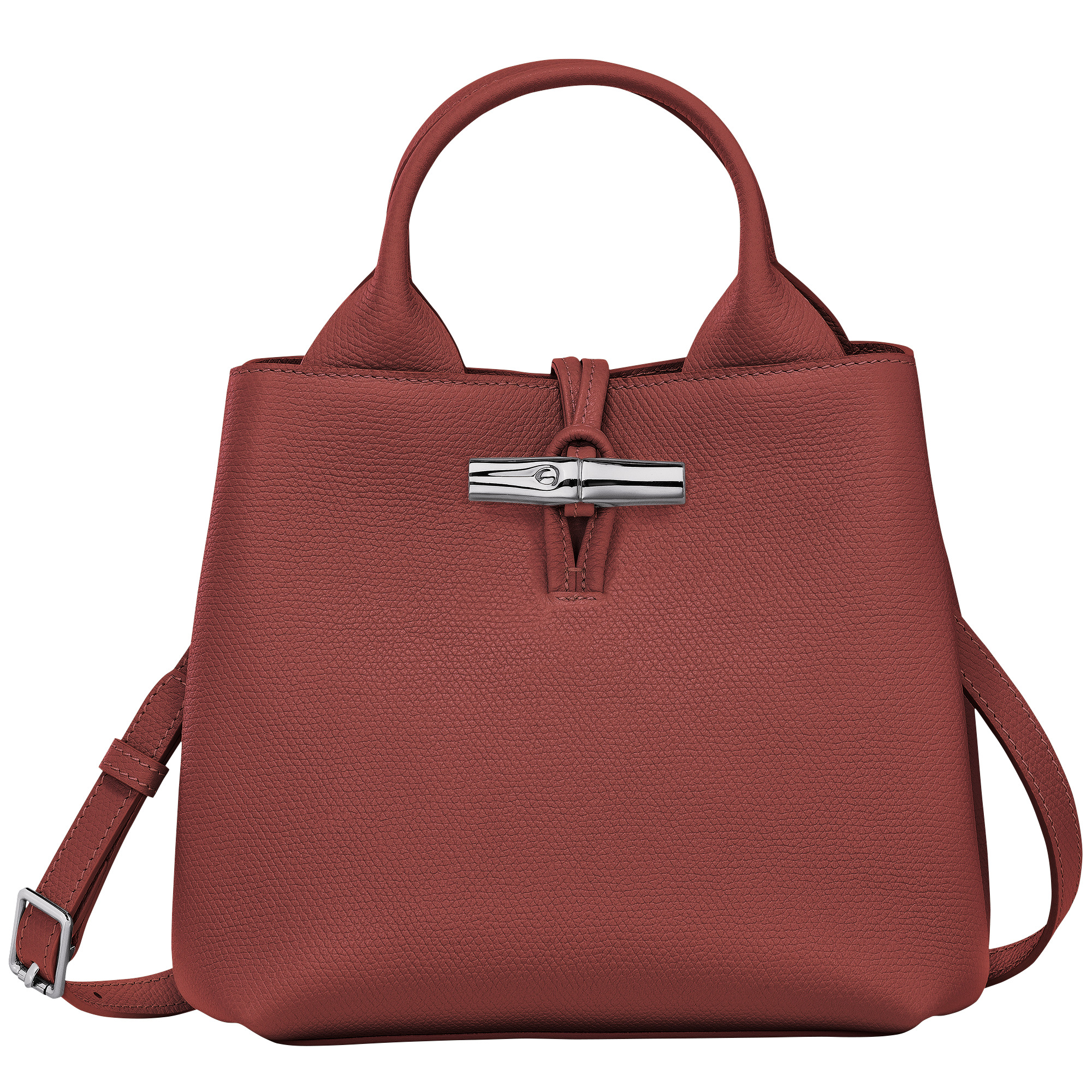 Le Roseau S Handbag Chestnut - Leather - 1