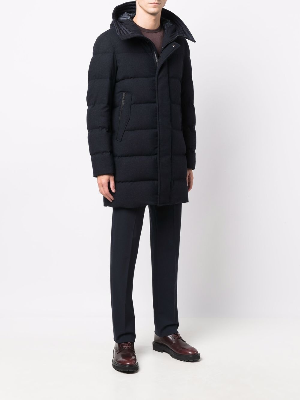 mid-length padded coat - 3