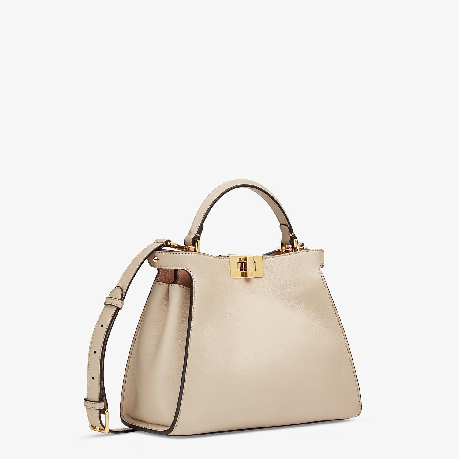 Beige leather bag - 3