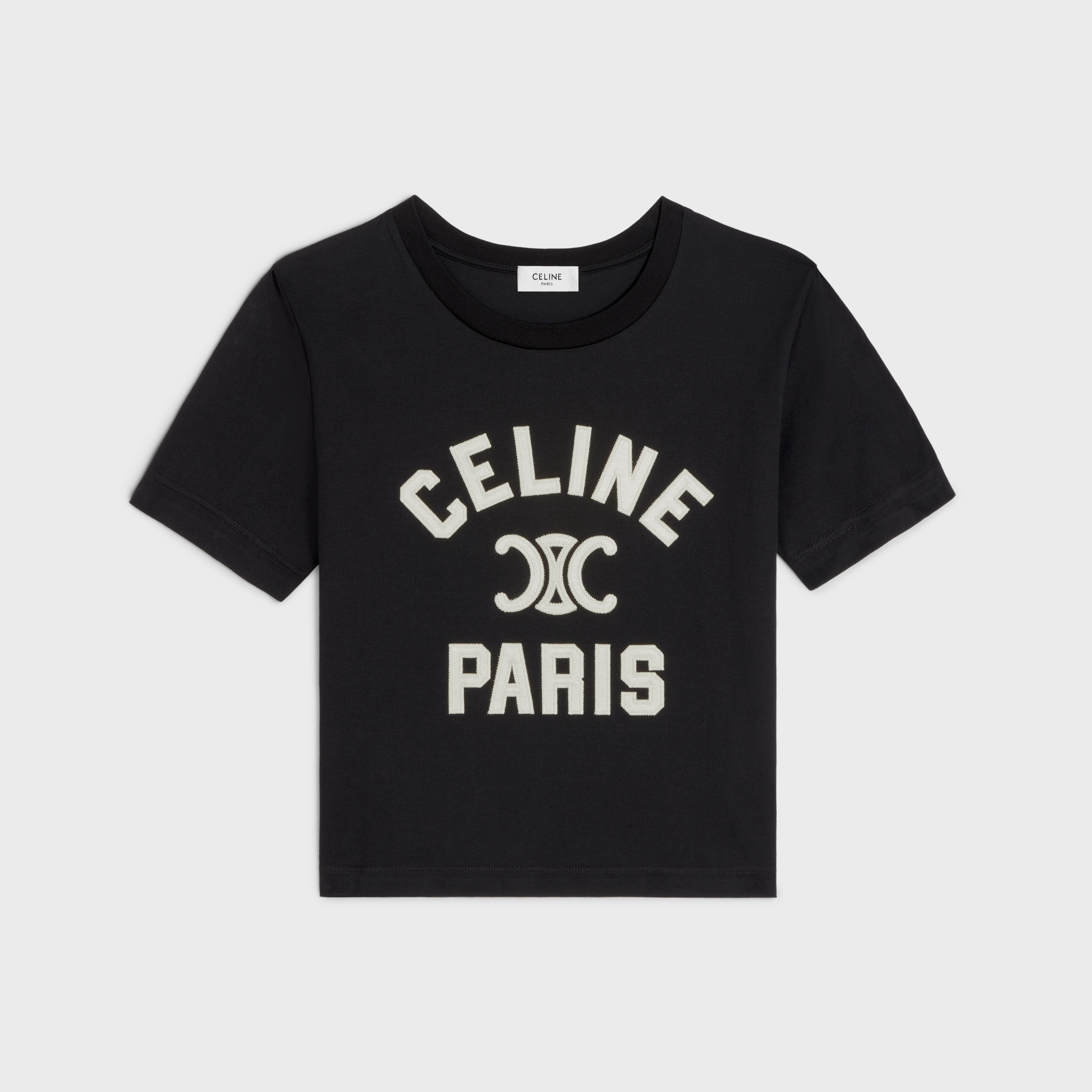 Celine Paris boxy T-shirt in cotton jersey - 1