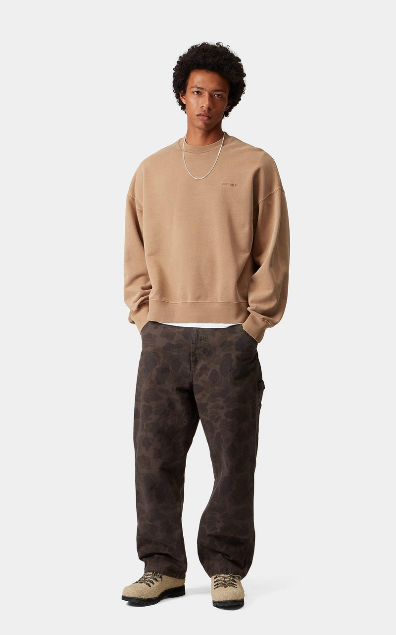 Carhartt CARHARTT WIP BENTON SWEATSHIRT GARMENT DYED PEANUT outlook