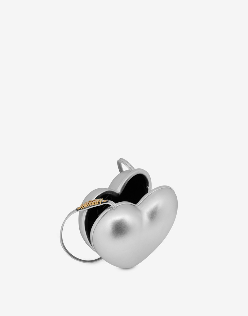 MOSCHINO LAMINATED HEARTBEAT BAG 3