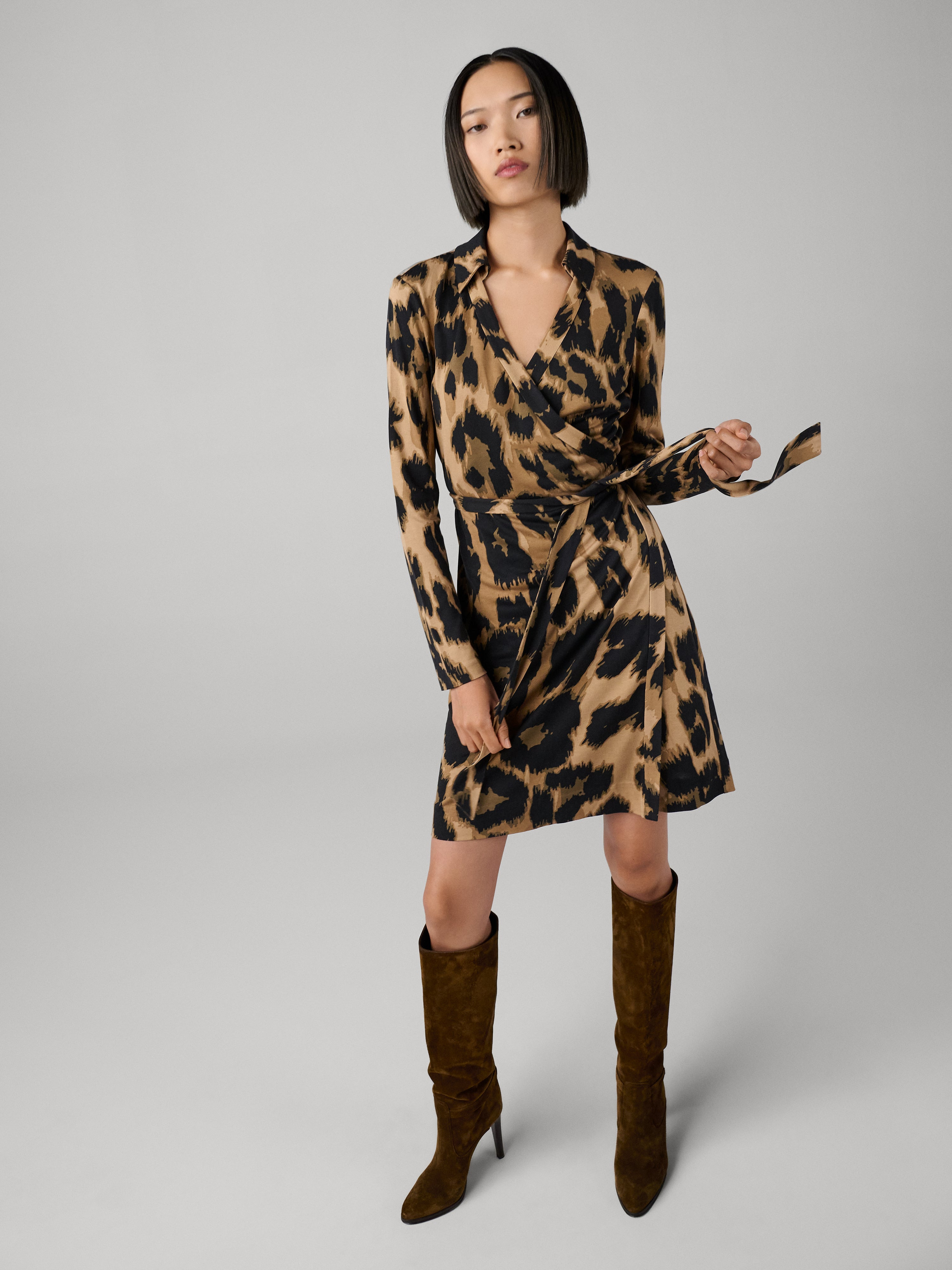 Jeanne Silk Jersey Wrap Dress - 4