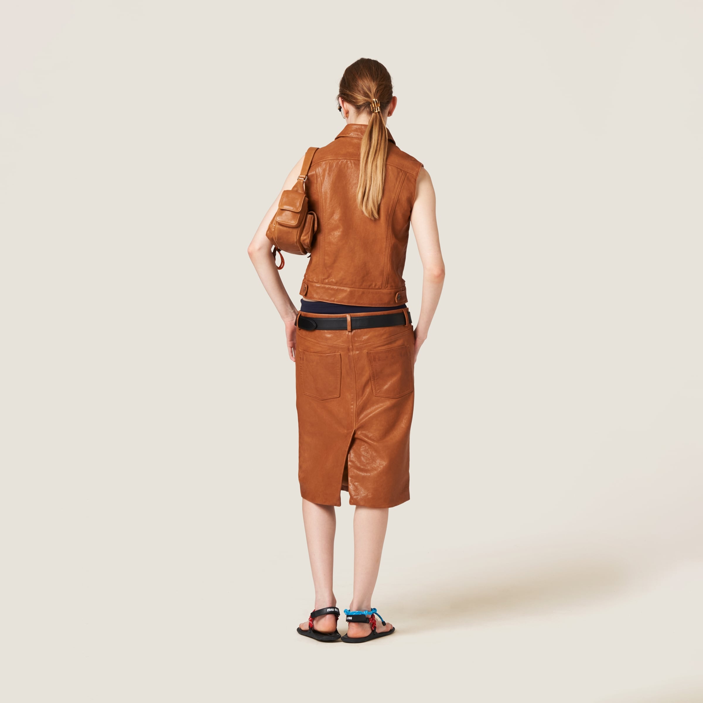 Nappa leather vest - 3