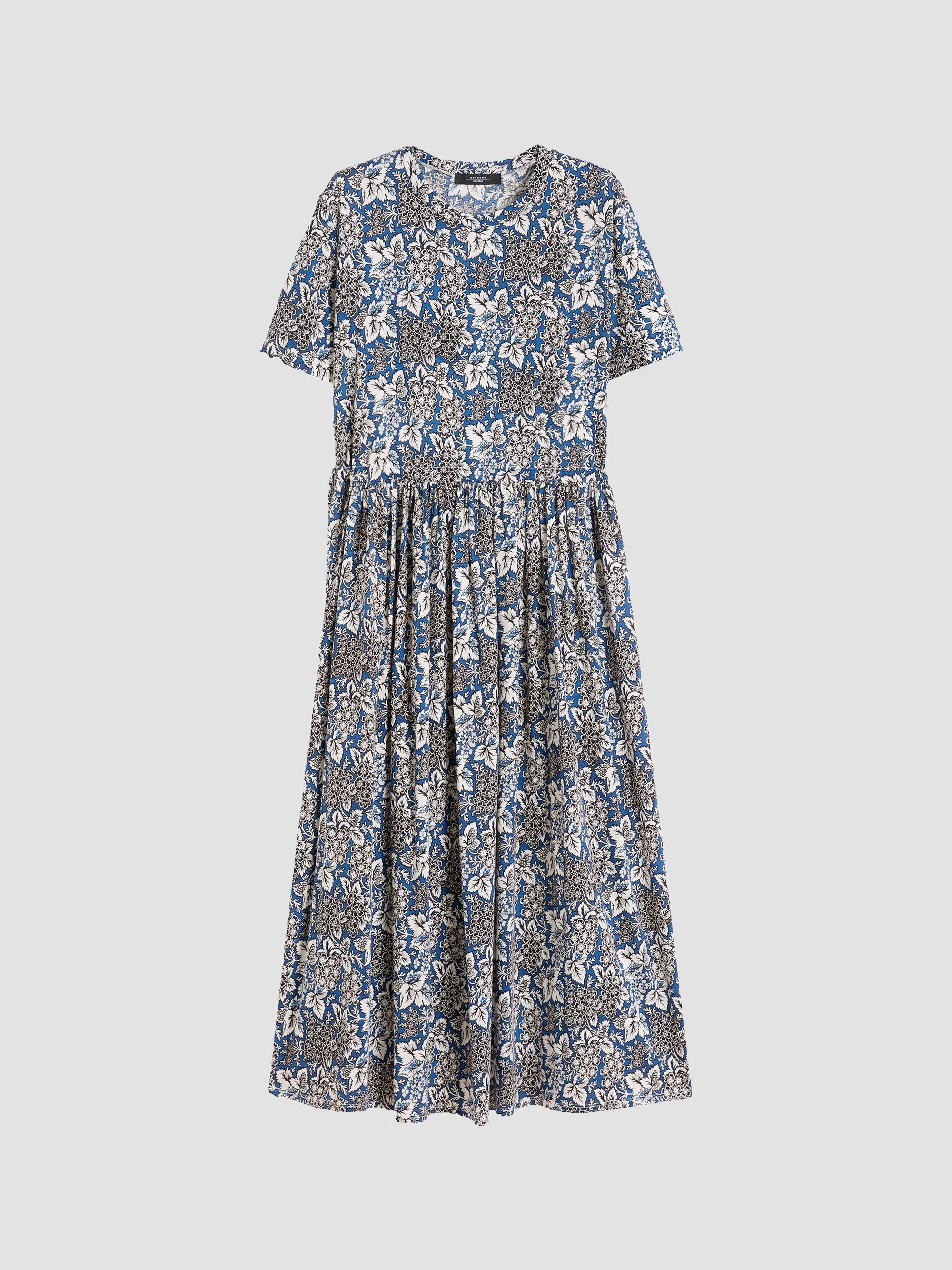 Women's Cotton Jersey Dress - Light Blue - 1