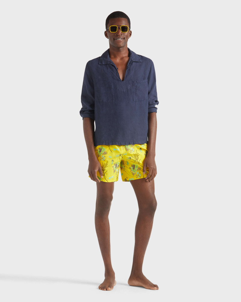 Men Swim Trunks Embroidered Medusa Flowers - Limited Edition 7