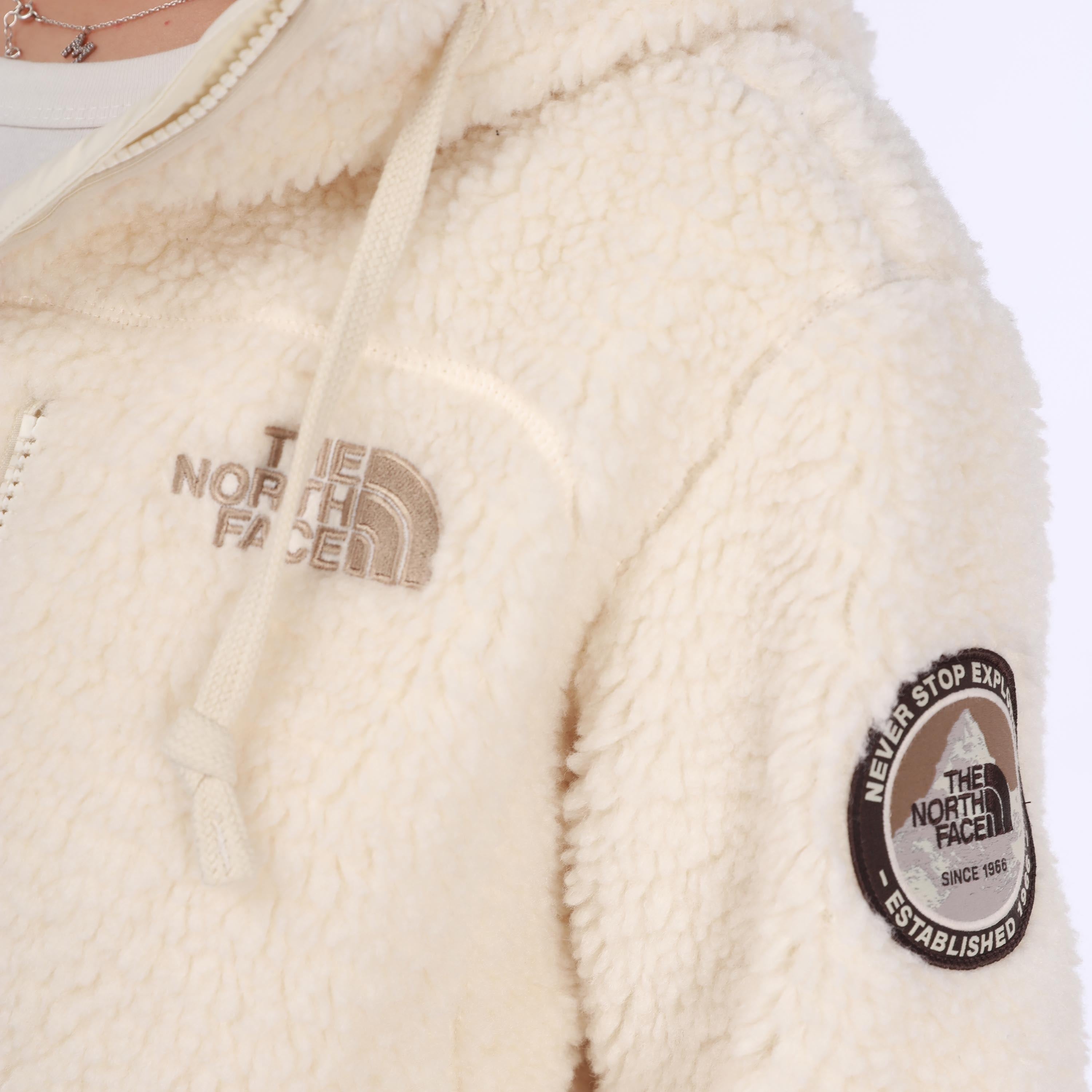 THE NORTH FACE Fleece Hoodie Jacket 'White' NJ4FM57A - 6