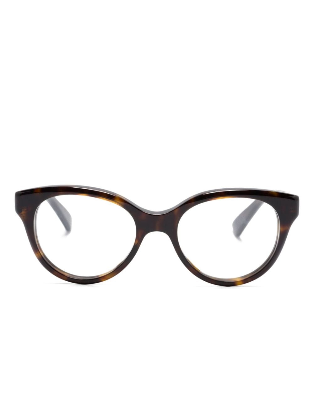 tortoiseshell round-frame glasses - 1