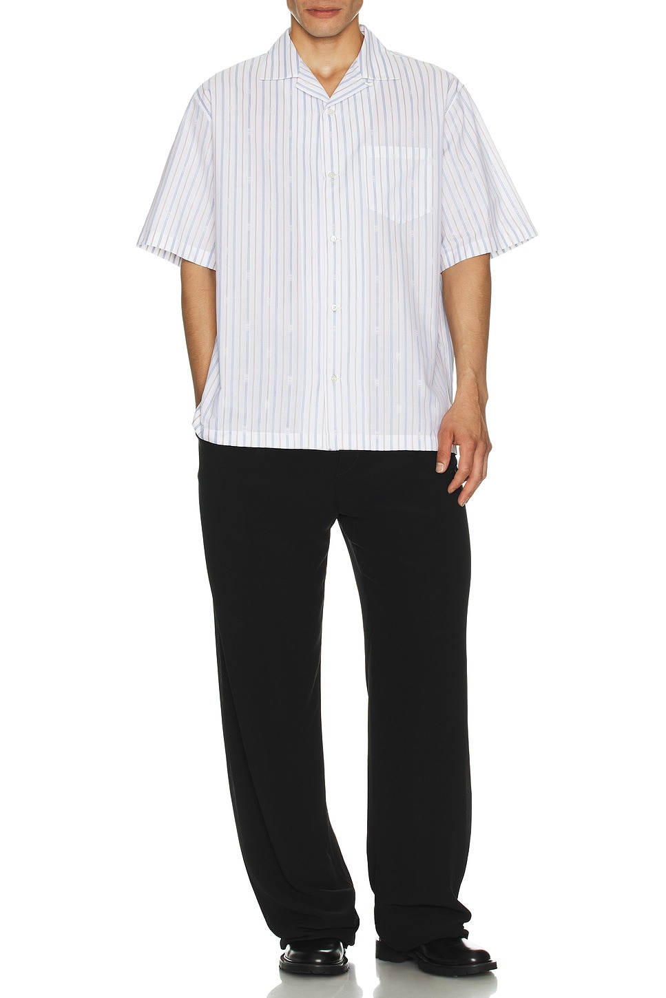 Square Pinestripe Shirt - 5