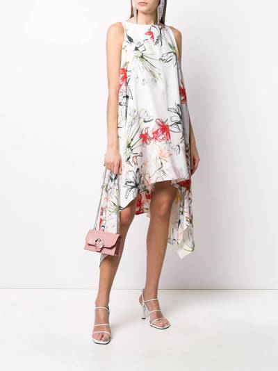 Alexander McQueen tropical print silk dress outlook