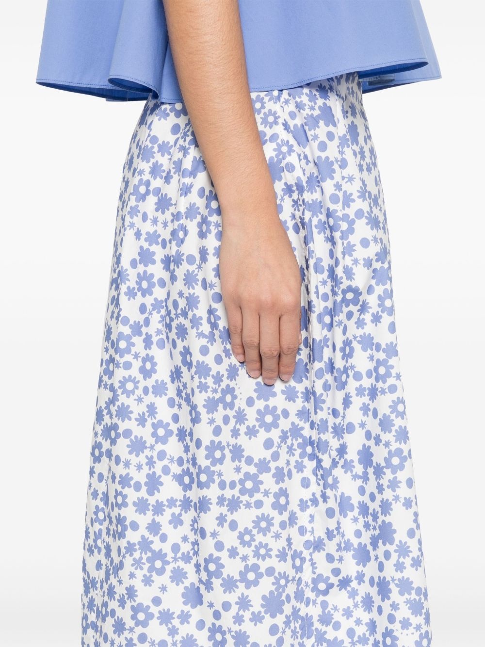 poplin midi skirt - 5