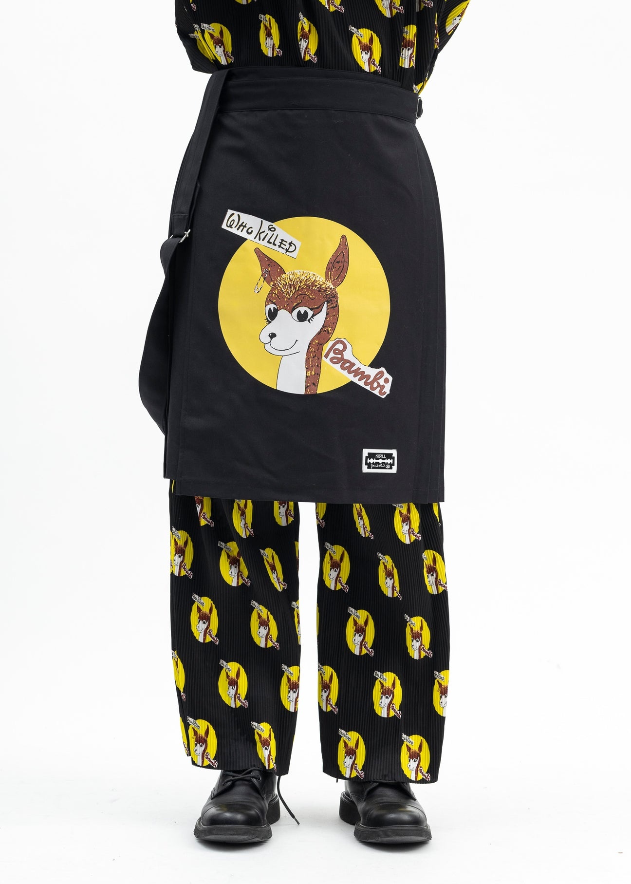 BLACK  KILT SKIRT WHO KILLED BAMBI COLLABORATION WITH JAMIE REID. - 2