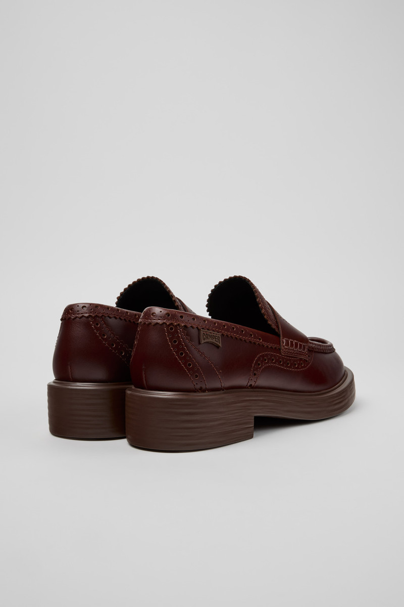 CAMPERLAB Brown Leather Moccasins for Women. outlook