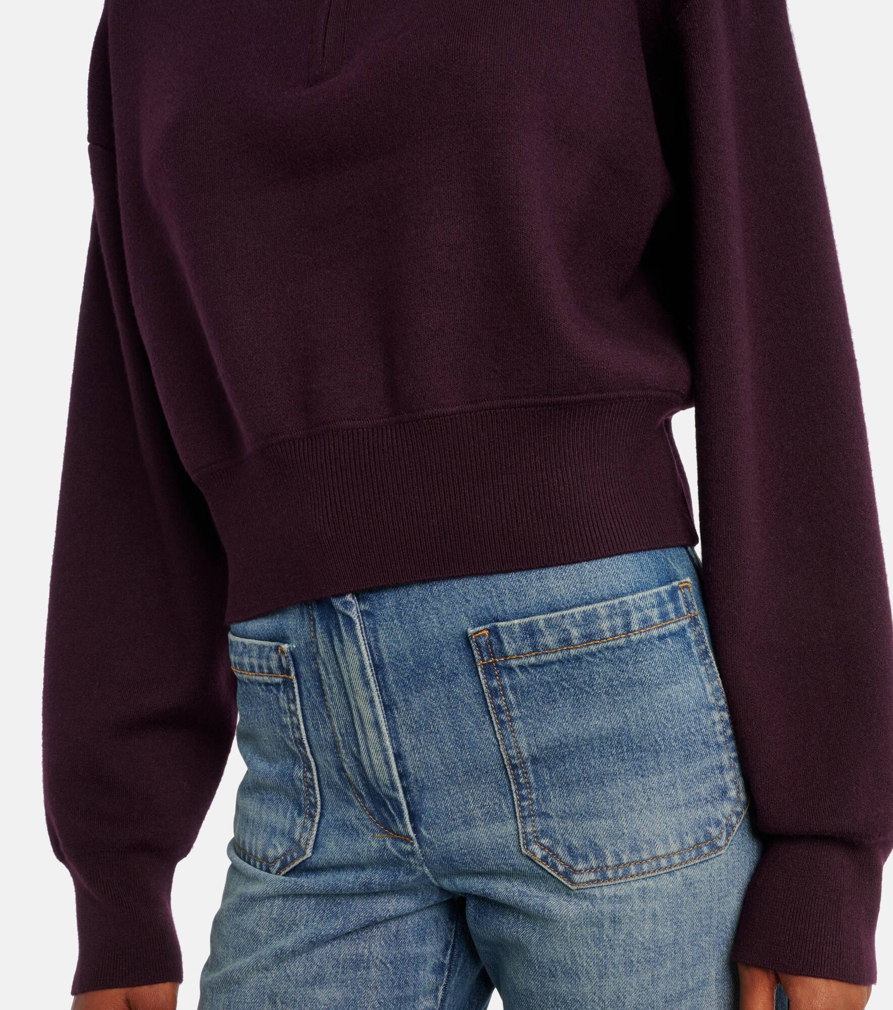 Wool-blend half-zip sweater - 5