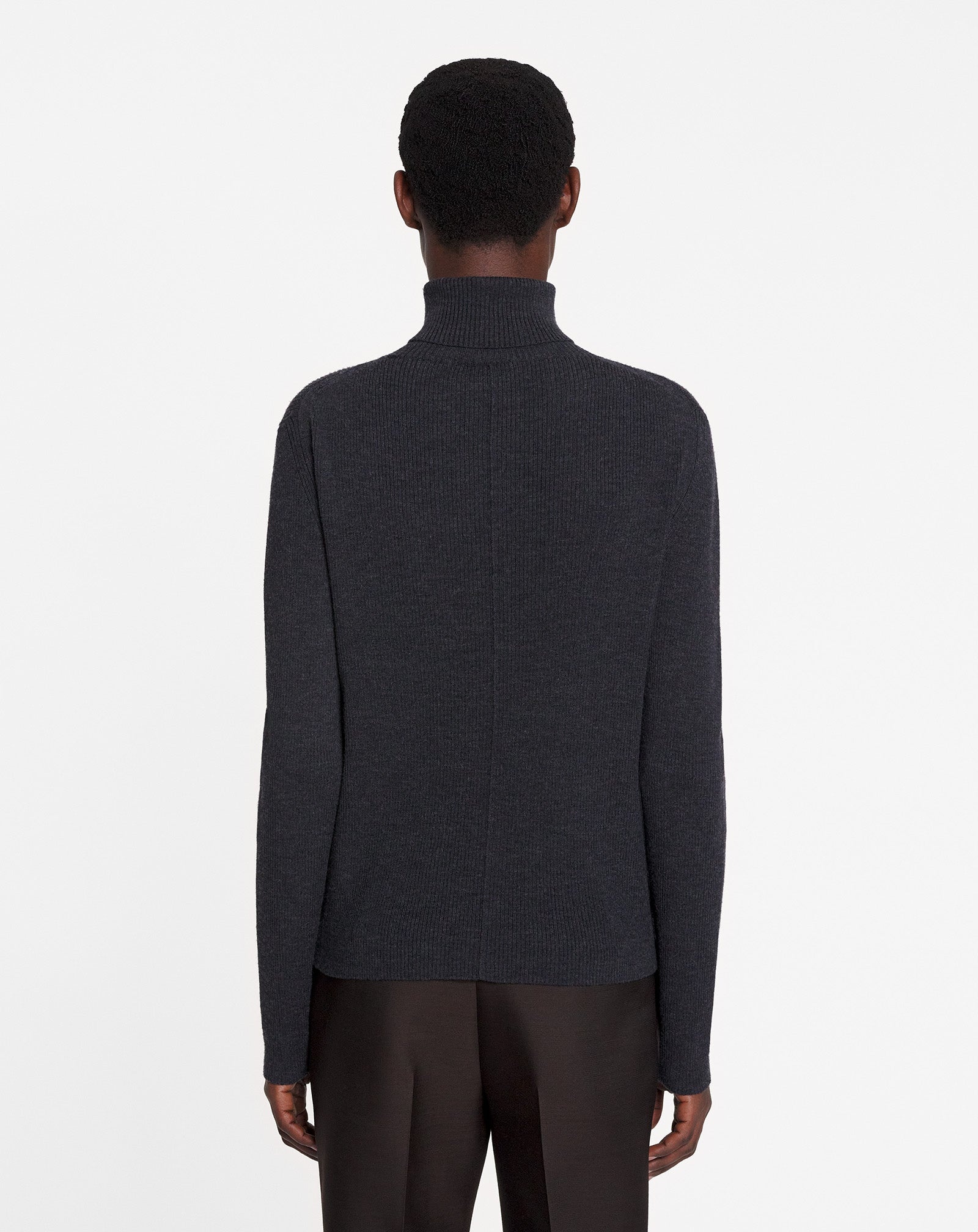 MERINO WOOL TURTLENECK SWEATER - 4