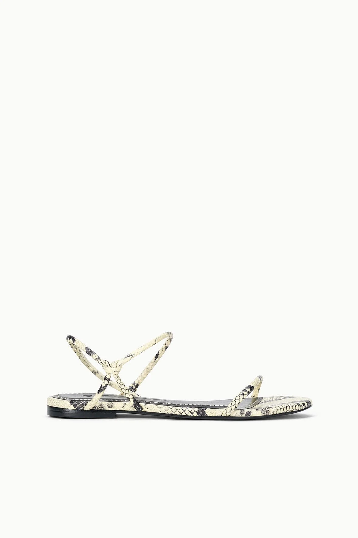 STAUD LAUREL SANDAL WHITE SNAKE - 1