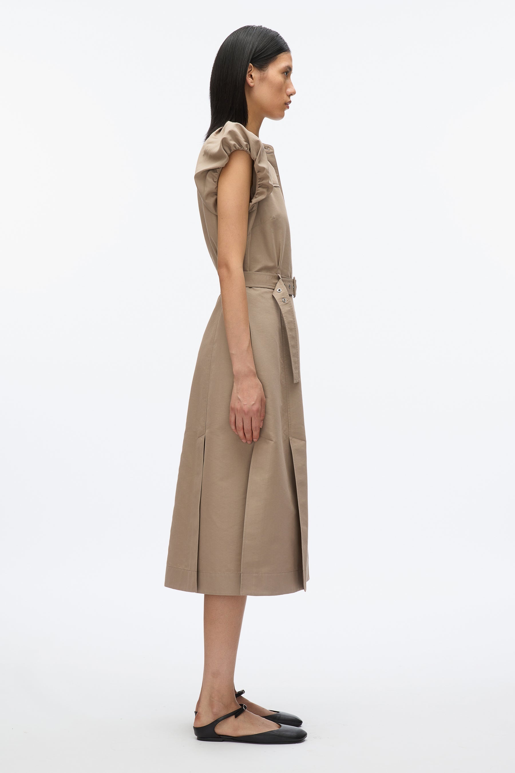 Cloud Sleeve Shirt Dress - 2