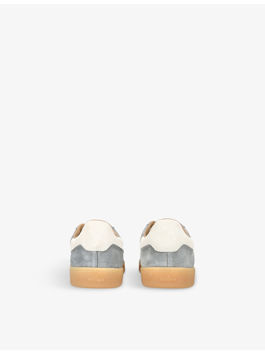 Cool logo-patch suede low-top trainers - 4