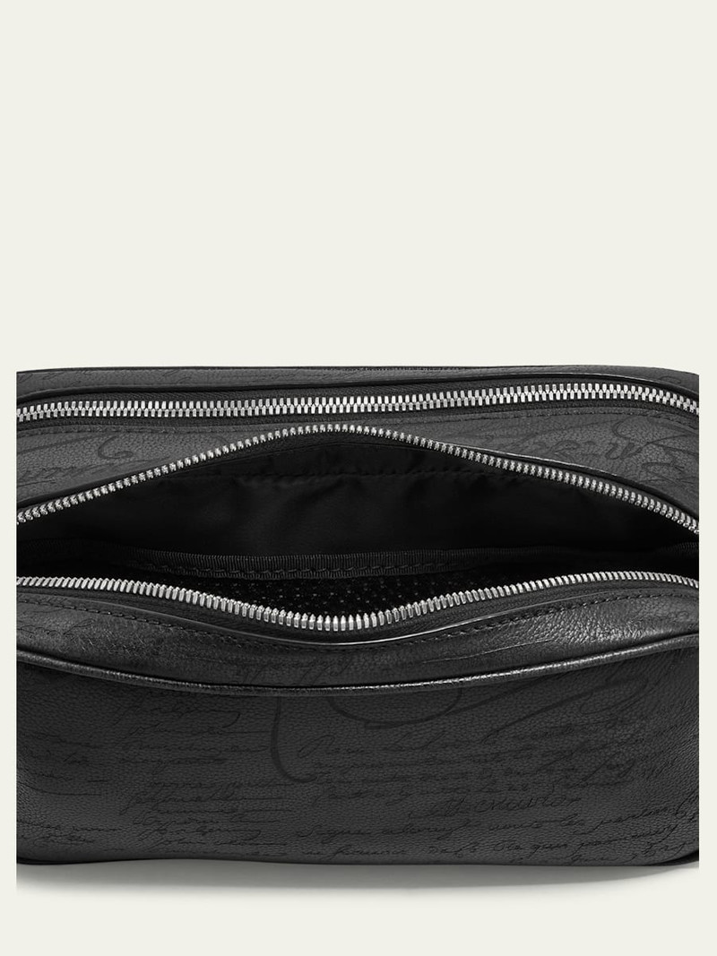 Berluti Men's Formula 1003 Scritto Leather Toiletry Pouch outlook