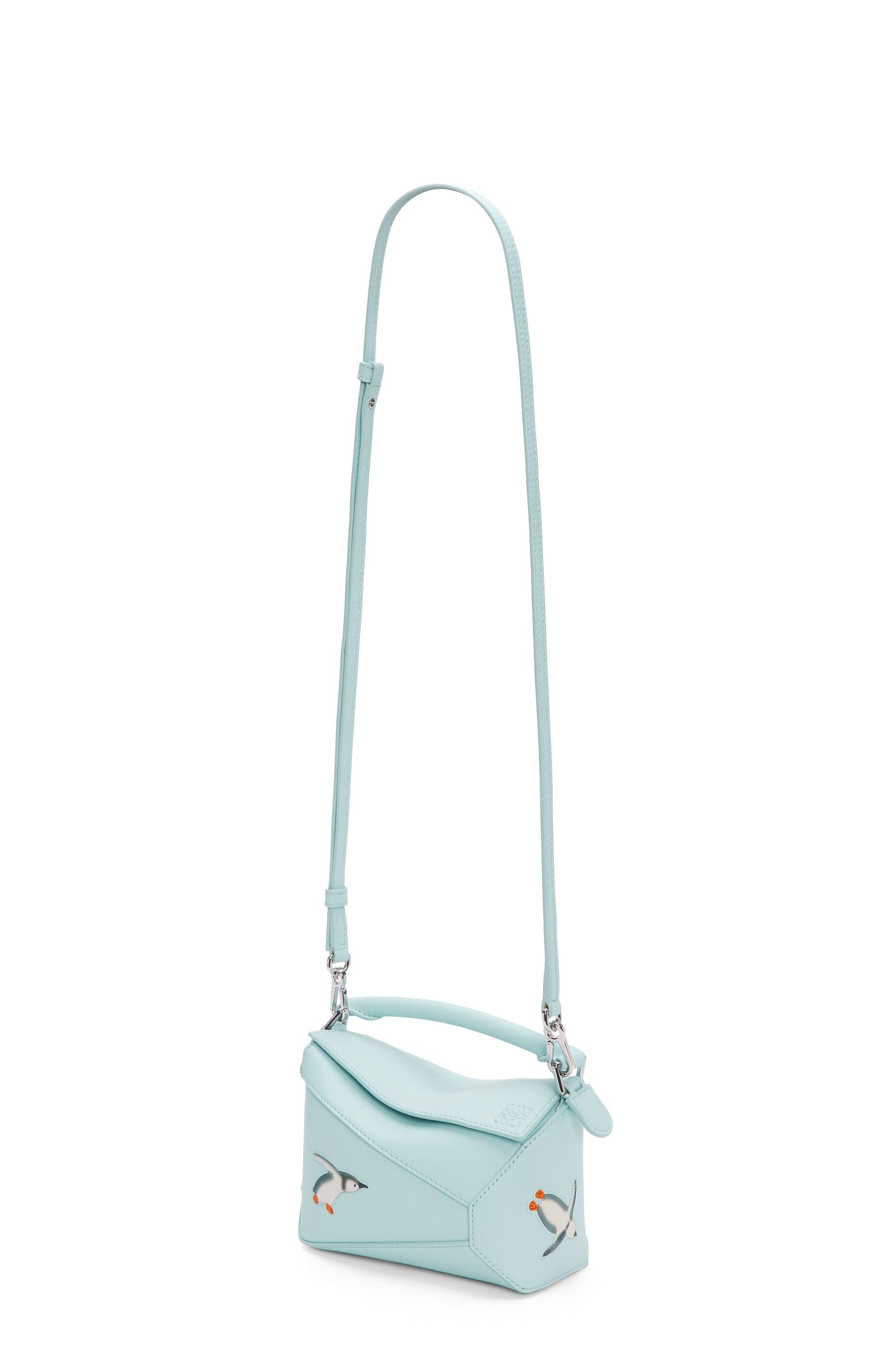 Penguin mini Puzzle bag in satin calfskin - 7